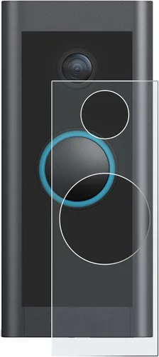 Miniatura 2 de upscreen Protector de pantalla antirreflejos compatible con timbre Ring Video Doorbell Wired – Película de protección mate