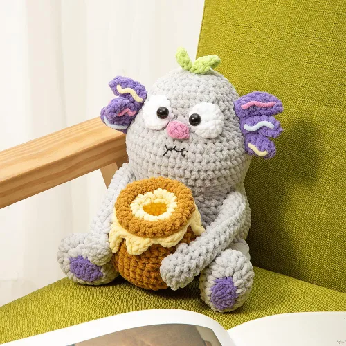 Miniatura 4 de 3PCS 3.5oz Hilo de Chenilla para Mantas Amigurumi: Hilo de Terciopelo Suave para Bebé para Tejer Mantas y Hacer Ganchillo Voluminoso 5# Hilo 3