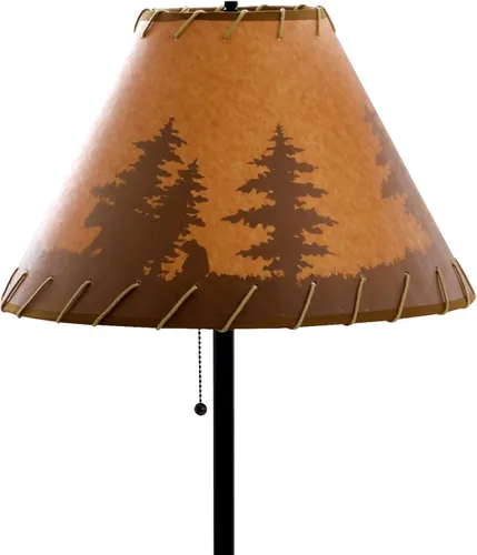 Miniatura 2 de Catalina Lighting 19910-000 Lámpara de pie rústica para cabaña, lámpara de pie, luz de sala de estar para cabina o hogar, bombilla LED no incluida