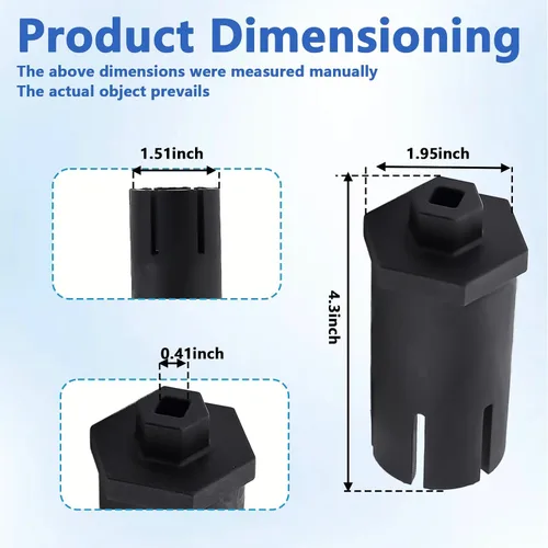 Miniatura 2 de ST100500 Llave de cartucho para Flushmate, extracción y ajuste de cartuchos - Compatible con 501A, 501B, 503 503H, 503UH, 504 Series, con 0.75 a 1.6