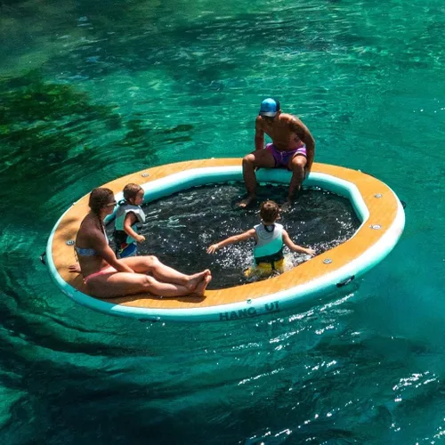 Miniatura 3 de BOTE Hamaca de agua inflable para colgar, balsa flotante, muelle, playa en el lago, para adultos y niños, compatible con vasos MAGNEPod, varios