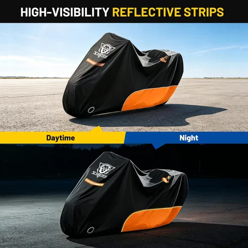 Miniatura 4 de XYZCTEM Funda para Motocicleta - Protección impermeable para todas las estaciones al aire libre - Ajuste de precisión hasta 87 pulgadas