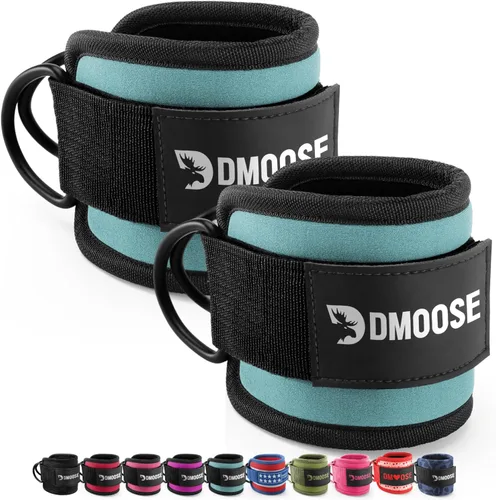 Miniatura 16 de DMoose Fitness Ankle Strap for Cable Machine - One Size Fit with Premium Padding Cuffs, Ankle Bands for Working Out, Booty Workouts, Leg Extension