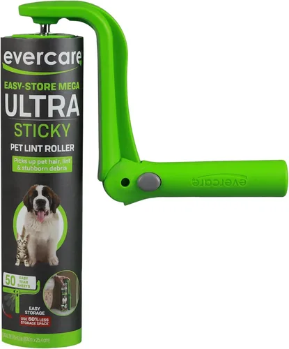 Miniatura 8 de Evercare Paquete de 3 repuestos de rodillo de pelusa multiusos para mascotas, 50 hojas cada uno