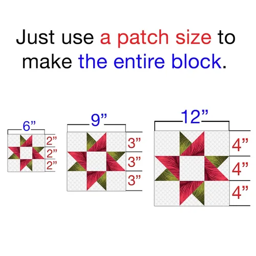 Miniatura 3 de Guidelines4Quilting Regla de edredón para añadir márgenes de costura: haz bloques de cualquier tamaño, sin matemáticas. Sin troqueles ni plantillas.