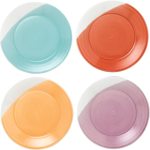Royal Doulton 1815 Juego de 4 platos llanos con patrones mixtos