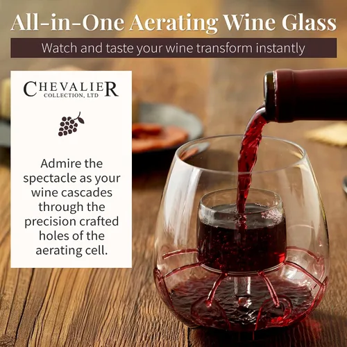Miniatura 2 de Chevalier, copas de vino sin tallo para oxigenación