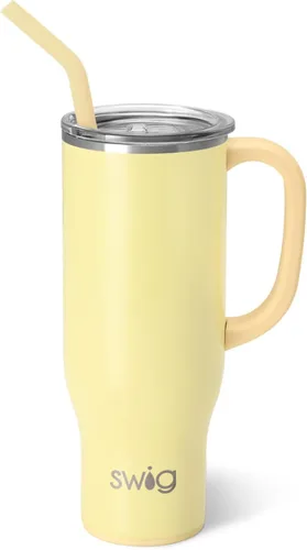 Miniatura 29 de Swig Life Mega Taza de 30 oz, Vaso de 30 oz con Asa y Pajita, Compatible con Portavasos, Apto para Lavavajillas, Vaso Aislado Extra Grande, Botella