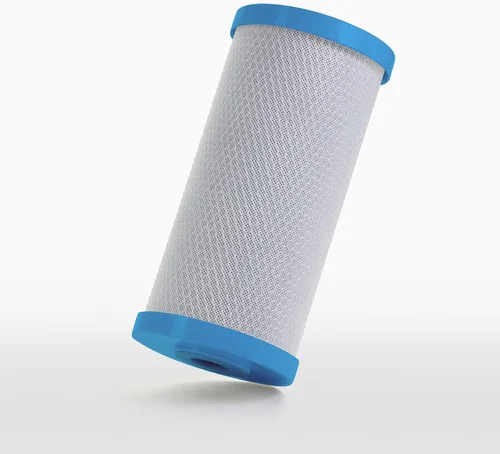Miniatura 2 de Hydronix CB-45-1001 Filtro de agua de bloque de carbón activado RO NSF para toda la casa, 4.5 "x 10", 1 micrón