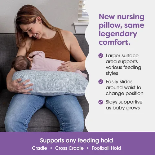 Miniatura 2 de Boppy Almohada de lactancia, Bare Naked - Almohada más grande y con mayor soporte para lactancia y alimentación con biberón con mayor elevación