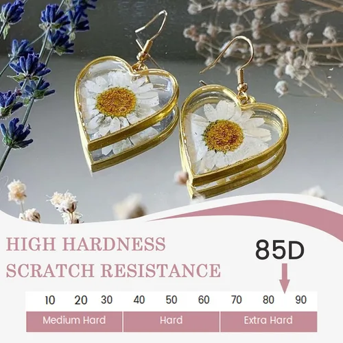 Miniatura 4 de Bsrezn 100g de resina UV dura, resina premezclada transparente para la fabricación de joyas y manualidades (100g)