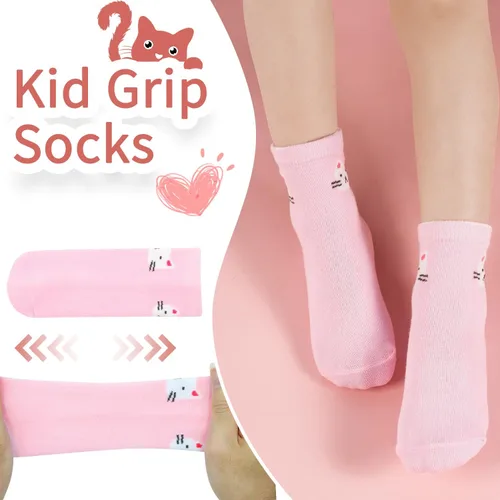 Miniatura 3 de Calcetines antideslizantes para niños pequeños, 15 pares, calcetines de agarre para niñas y niños de 0 a 7 años, calcetines suaves de dibujos