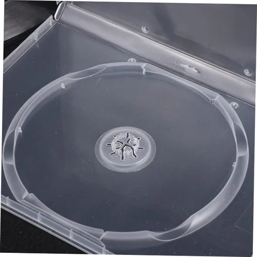 Miniatura 7 de Homoyoyo Caja de almacenamiento de CD transparente de 6 uds. Capacidad de la caja de DVD portátil para cine en casa Diseño de reconocimiento fácil