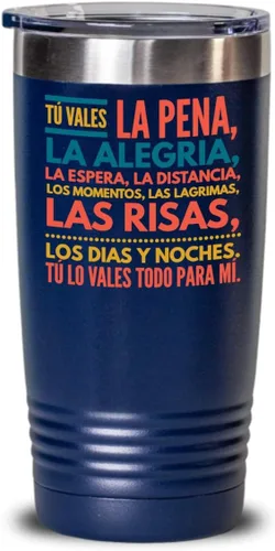 Miniatura 8 de Regalo para esposo Taza de café para esposa Perfecto regalo para graduados, profesionales y estudiantes Vaso con afirmaciones positivas, Negro