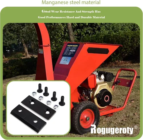 Miniatura 2 de 942-0544 742-0653 Trituradora Cuchilla Astilladora Reemplazo Craftsman Troy-Bilt MTD 981-0490 781-0490,Mn Forja de Acero,HRC60