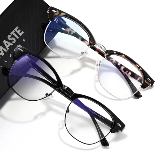 Miniatura 40 de Gafas de Luz Azul para Mujer/Hombre Gafas de Computadora de Luz Azul para Mujeres/Hombres A04-cristal marco plateado