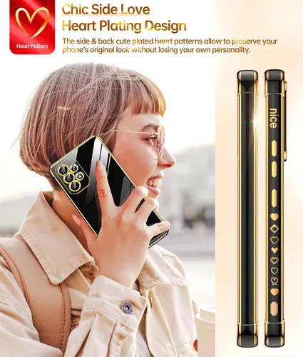 Miniatura 5 de LeYi Funda compatible con Samsung Galaxy A53 5G: Funda Samsung A53 con protector de pantalla [2 piezas] + protección completa de la cámara, chapado