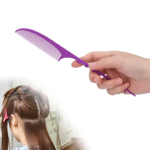 Miniatura 2 de Peines de pelo de cola de rata, peines separadores de peine, peines de burlas, peines de calor de carbono, capas de peine de cola de rata