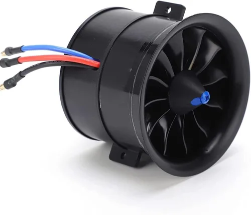 Miniatura 7 de Powerfun EDF 2.756 in 12 cuchillas ventilador conducido con motor RC sin escobillas 2300KV equilibrio probado para EDF 6S RC Jet Avión