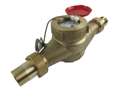 Miniatura 36 de DAE Medidor de agua caliente sin plomo MJ-75R NTEP, acoplamientos NPT de 3/4", salida de pulso, galón