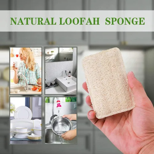 Miniatura 5 de Esponjas para platos de lufa para cocina, esponjas naturales orgánicas para platos, ecológicas no rayadas, biodegradables para limpieza, 6