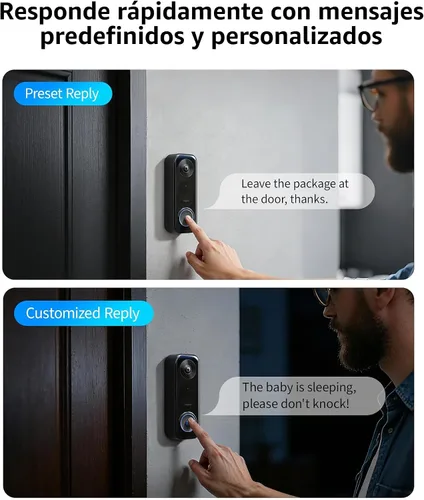 Miniatura 7 de Aqara Cámara de timbre G400 con timbre, cableado/PoE, video seguro HomeKit, vista de pies a cabeza 2K HD, audio de 2 vías, Wi-Fi 6 de 2.4/5 GHz