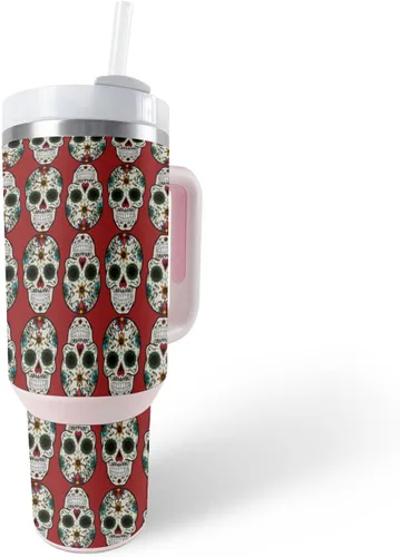 Miniatura 17 de MightySkins Skin - Vaso de vinilo compatible con Stanley The Quencher H2.0 FlowState de 40 onzas, color turquesa sólido, funda protectora, duradera