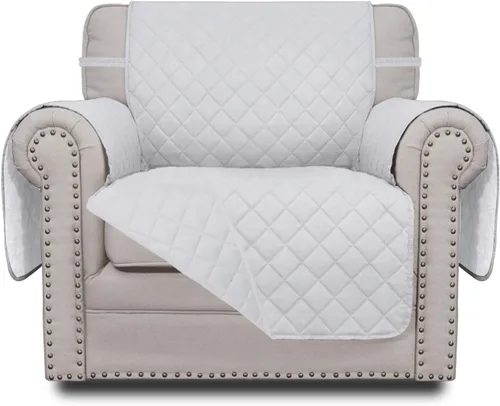 Miniatura 91 de Easy-Going - Funda para sofá, futón y sillón sin reposabrazos, reversible, resistente al agua, para mascotas y niños (azul oscuro/azul claro)