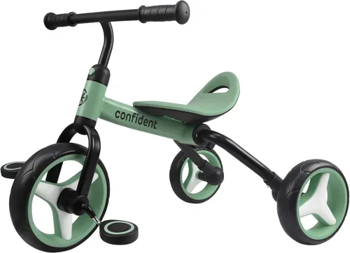 Miniatura 12 de YGJT Triciclo 4 en 1 para niños pequeños de 2 a 5 años, triciclos plegables para niños pequeños con asiento ajustable y pedal extraíble, juguetes