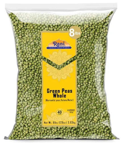 Miniatura 11 de Rani Green Peas Split, Secos (Vatana, Matar) 400oz (25lbs) Caja a granel de 25.0 lbs ~ Todo natural Vegano Apto para gluten Producto