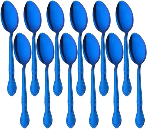 Miniatura 40 de Juego de 12 cucharas de café, mini cucharas de café, cucharas de espresso de acero inoxidable, cucharas pequeñas para postre, té, aperitivo, 4.6