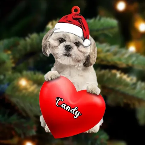 Miniatura 103 de Adornos de Navidad personalizados para perros, nombre personalizado, adorno de Malamute de Alaska, adornos acrílicos, regalos de Navidad, amantes