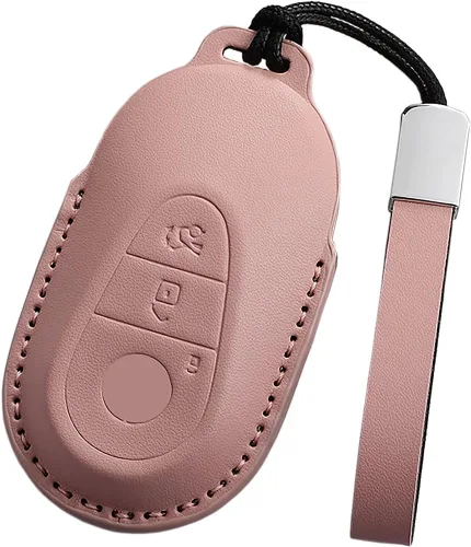 Miniatura 14 de para Mercedes-Benz Funda para llavero, Funda para llavero Mercedes C E M S CLS CLK GLK GLC G AMG Accesorios para llavero de cuero Funda protectora