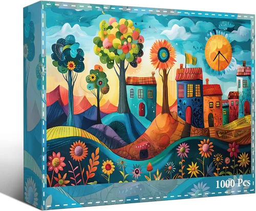 Miniatura 2 de Rompecabezas para adultos de 1000 piezas, rompecabezas para adultos, divertido y relajante rompecabezas desafiante, colorido juego de rompecabezas