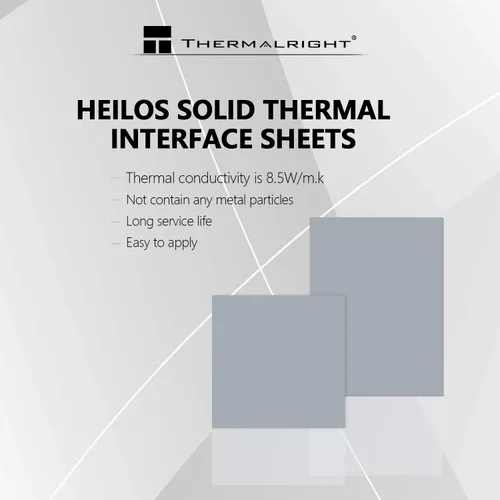 Miniatura 2 de Thermalright Heilos Hoja de grasa de silicona térmicamente conductora de estado sólido para CPU/GPU, no conductiva, de computadora de sobremesa