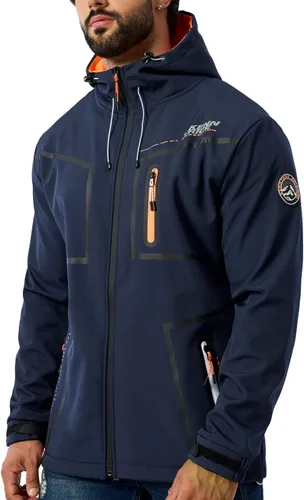 Miniatura 2 de UIUO-UIPEU Men's Softshell Jackets Fleece Lined Waterproof Windbreaker Hooded Jackets for Men Hiking Golf Jacket Fall Winter