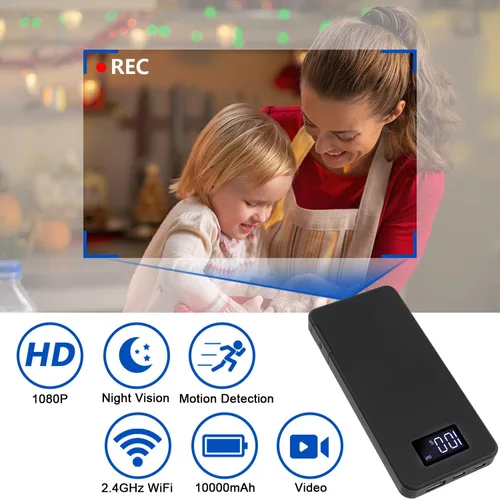 Miniatura 2 de Mini cámara Wi-Fi con control de aplicación de teléfono, cámaras de seguridad inalámbricas HD 1080P con batería de larga duración de 20 horas