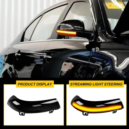 Miniatura 5 de luces LED de señal de giro para espejo lateral para VW Golf 5 EOS GTI Jetta MK5 Passat, lámparas secuenciales con lente de cubierta antihumo