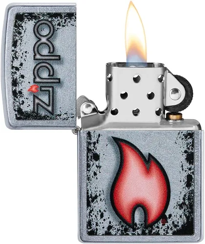 Miniatura 3 de Encendedores de llama Zippo plateado