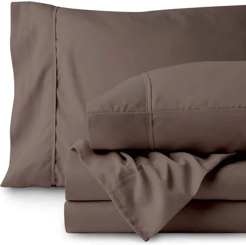 Miniatura 27 de 500TC Hoja de Super Calidad Ropa De Cama fija 100% algodón egipcio 4pc Set 24" pulgadas bolsillo extra profundo