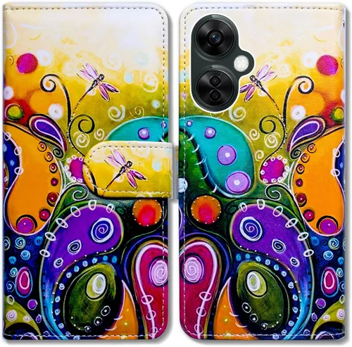 Miniatura 18 de Bcov Funda para Oneplus Nord N30 5G, diseño de pájaro negro y verde con tapa para teléfono con ranura para tarjeta y soporte para OnePlus Nord N30 5G