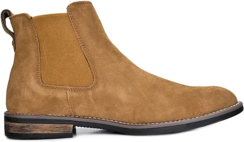 Miniatura 3 de Bruno Marc - Botines de gamuza de cuero para hombre tipo Chelsea