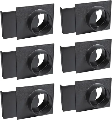 POWERTEC 70108-P6 Compuerta de 4 pulgadas para Colector de Polvo, Accesorios de Recolección de Polvo -6PK 4" Abs Blast Gate (6 unidades)