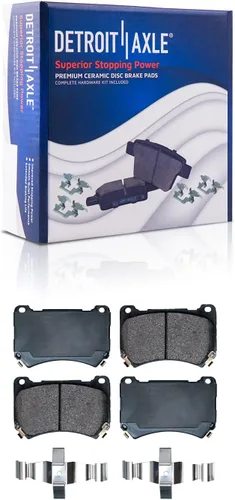 Miniatura 9 de Detroit Axle - Kit de frenos para Ford Transit Connect 2018-2023, rotores de freno de disco Pastillas de freno de cerámica con reemplazo