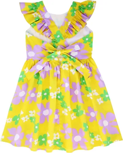 Miniatura 214 de Vestido de verano para niña, de algodón, con diseño floral
