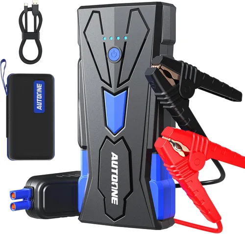 Miniatura 11 de AUTOONE Arrancador de coche de 4000 A, arrancador de batería portátil para coche compacto de hasta 10.0 L de gasolina y 8.0 L de motor diésel