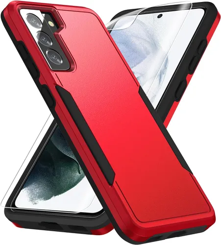Miniatura 7 de Funda para Samsung Galaxy S21, con protector de pantalla HD [prueba de caídas de grado militar] Funda protectora resistente a prueba de golpes