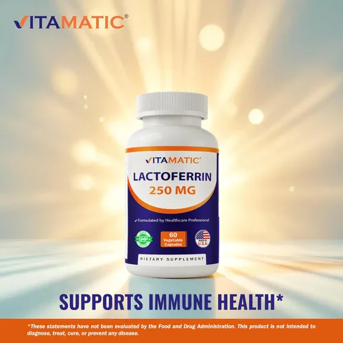 Miniatura 4 de Vitamatic Lactoferrina 250mg - 60 cápsulas vegetales promueve una función inmune saludable*