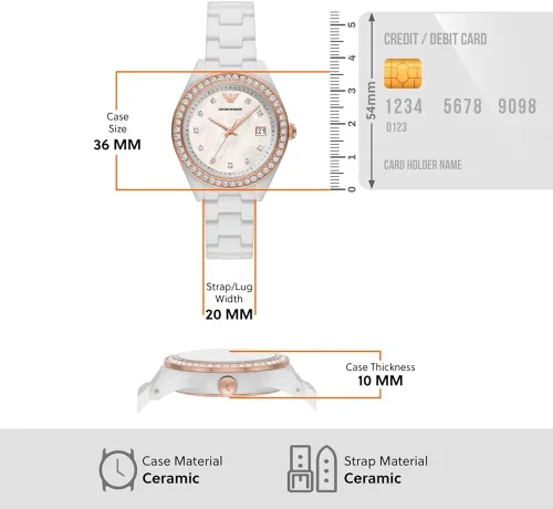 Miniatura 9 de Emporio Armani Women's Three-Hand Date Watch