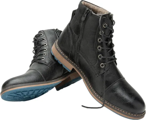 Miniatura 6 de Botas de hombre para el trabajo, combate, motocicleta, casuales, tipo Oxford